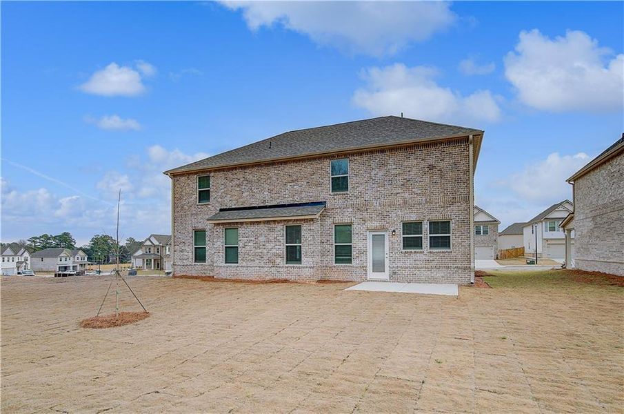 Exterior details and patio area of a home in Adagio, Dacula (Image 3).