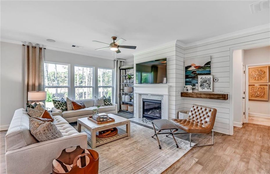 Furnished interior view inside a new home in Sierra Creek, Hoschton (Image 15).