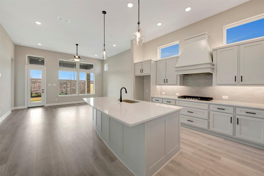 Furnished interior view inside a new home in Grange 45' Homesites, Katy (Image 4).