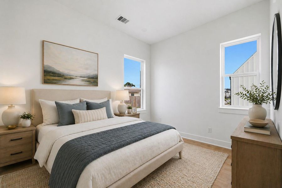 Furnished interior view inside a new home in , Houston (Image 19).