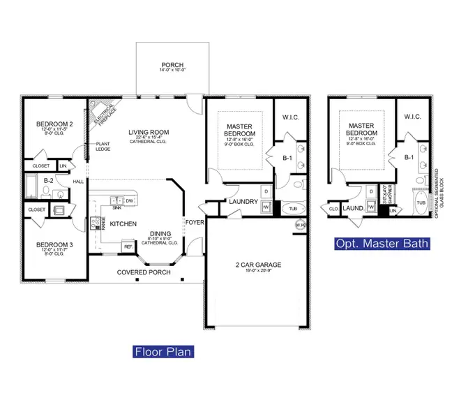 2D floor plan layout of this home in Ashton View, Crestview, FL (Image 3).
