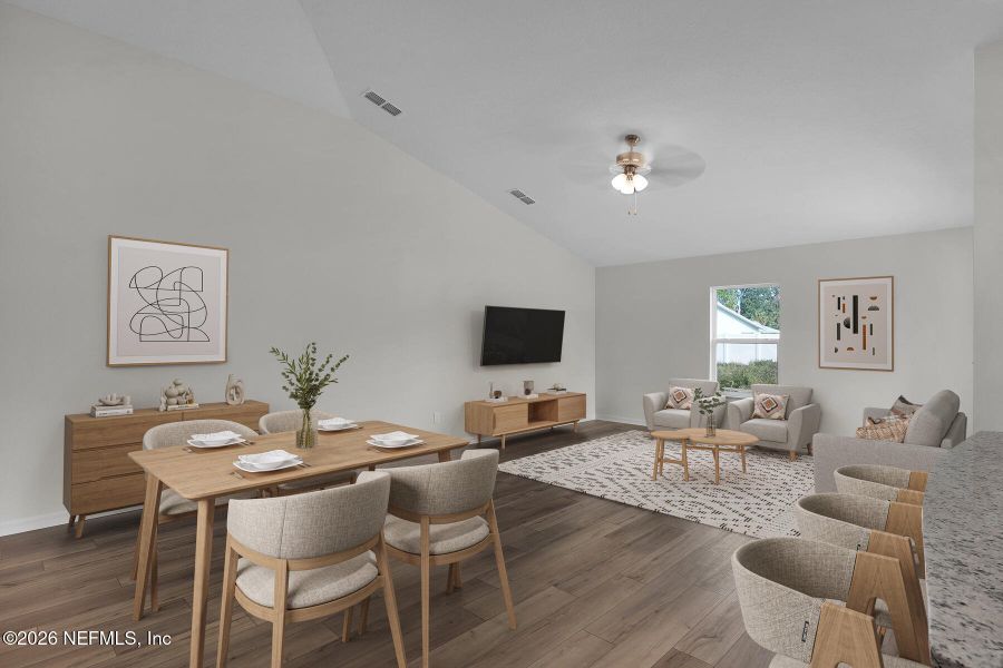 Furnished interior view inside a new home in Rolling Hills, Green Cove Springs (Image 6).