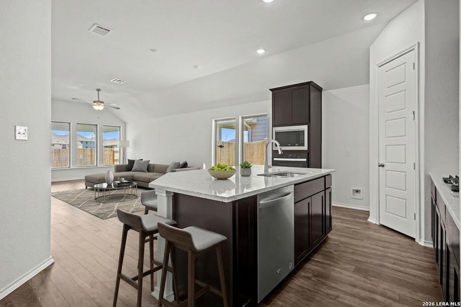 Furnished interior view inside a new home in Rhine Valley, Schertz (Image 8). Furnished interior view inside a new home in Rhine Valley, Schertz (Image 8).