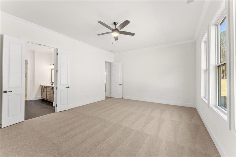 Spacious, unfurnished interior of a new home in The Reserve at Knollwood, Canton (Image 28).