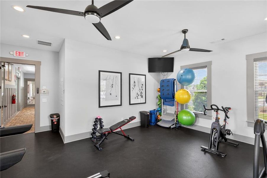 Furnished interior view inside a new home in Gatherings® at Herrington, Cumming (Image 16).
