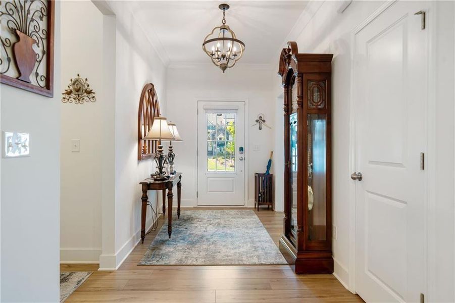 Furnished interior view inside a new home in Hickory Bluffs, Canton (Image 6).