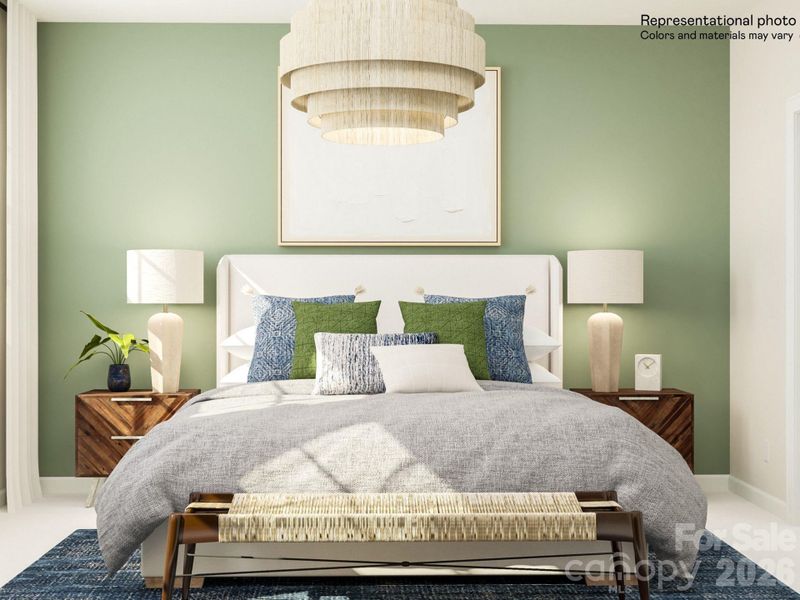 Furnished interior view inside a new home in The Vines, Charlotte (Image 19).