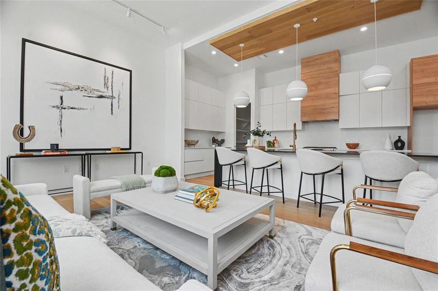 Beautiful, warm modern finishes throughout.