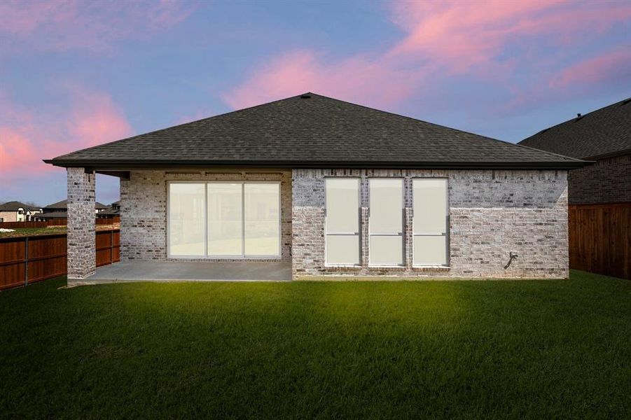 Exterior details and patio area of a home in Inspiration, Lucas (Image 3). Exterior details and patio area of a home in Inspiration, Lucas (Image 3).