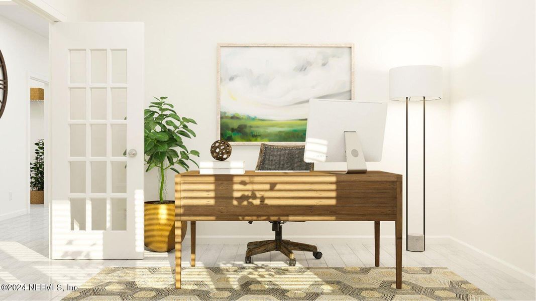 Furnished interior view inside a new home in Silver Falls Single Family at SilverLeaf, St. Augustine (Image 21).