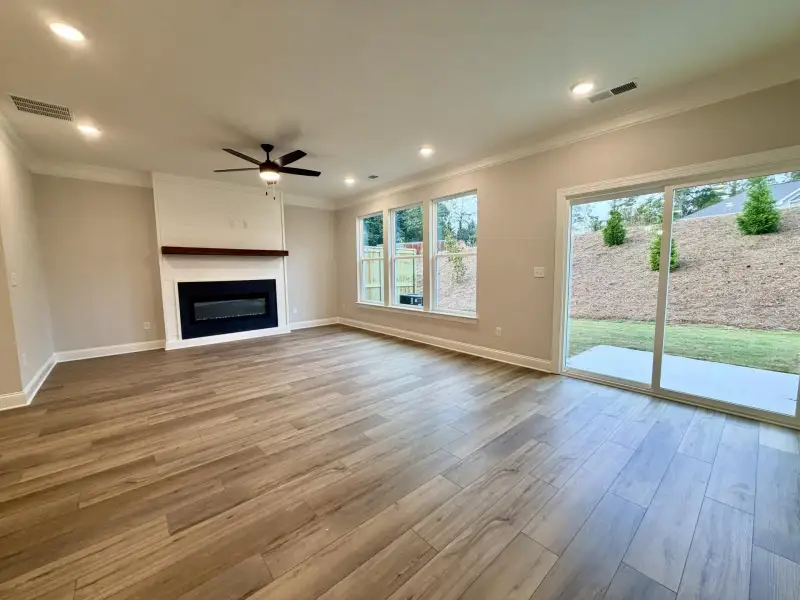 Spacious, unfurnished interior of a new home in Villas at Dawsonville Townhomes, Dawsonville (Image 18). Spacious, unfurnished interior of a new home in Villas at Dawsonville Townhomes, Dawsonville (Image 18).