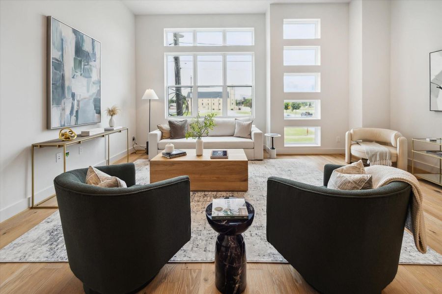 Furnished interior view inside a new home in Point East, Houston (Image 8).