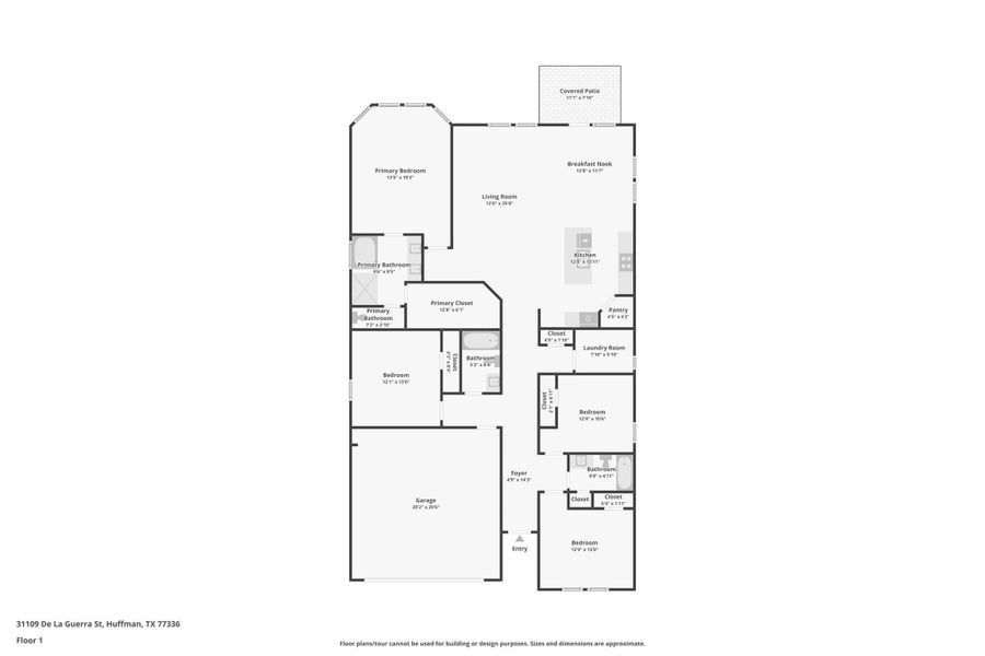 2D floor plan layout of this home in Riviera Pines - Classic Series, Conroe, TX (Image 5). 2D floor plan layout of this home in Riviera Pines - Classic Series, Conroe, TX (Image 5).