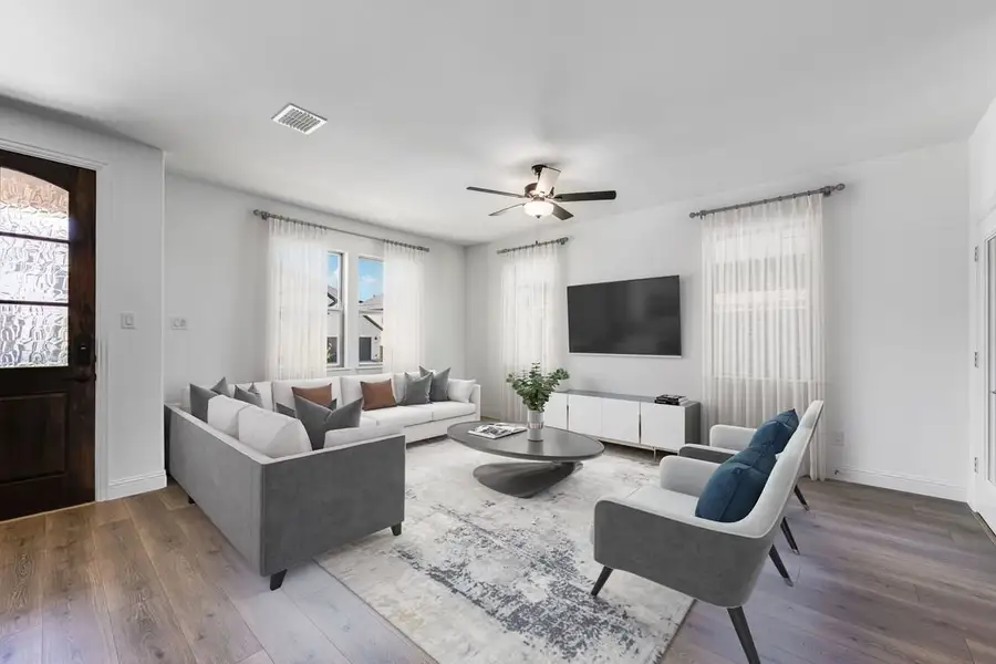 Furnished interior view inside a new home in North Sky Celina, Celina (Image 3). Furnished interior view inside a new home in North Sky Celina, Celina (Image 3).