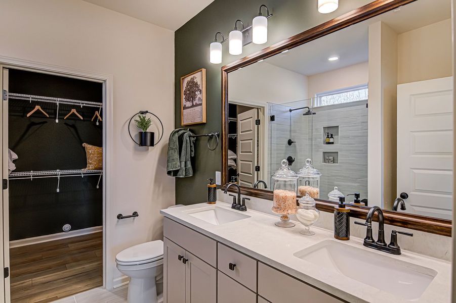 Representative furnished interior of a home built from the Nantahala - Vanguard Collection by Mungo Homes in Georgias Landing, Raleigh (Image 7).