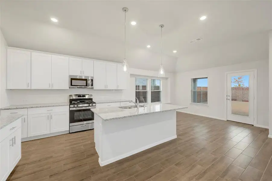 Furnished interior view inside a new home in The Preserve, Justin (Image 6).