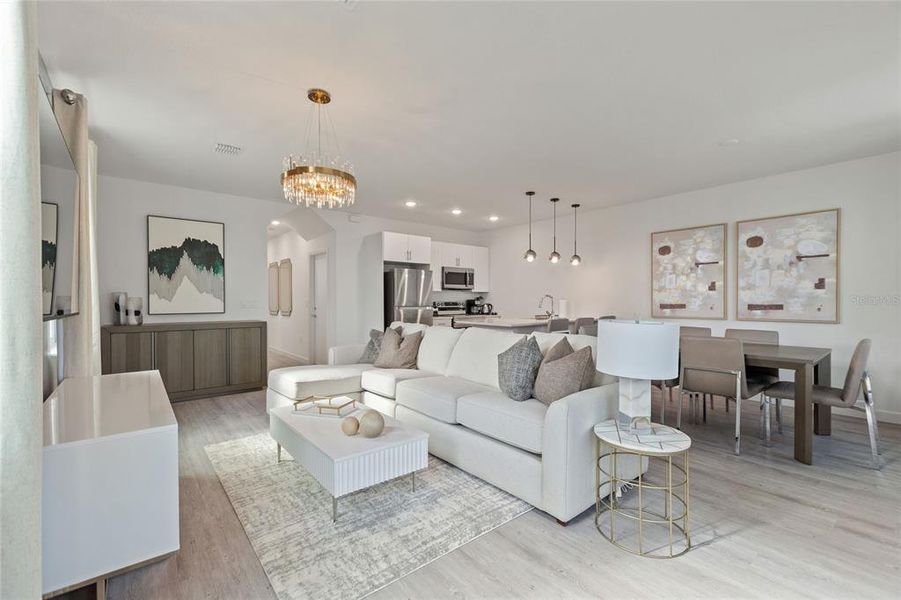 Furnished interior view inside a new home in , Davenport (Image 24). Furnished interior view inside a new home in , Davenport (Image 24).