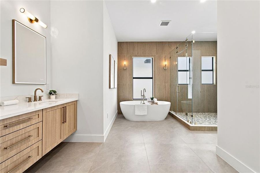 Furnished interior view inside a new home in , Tampa (Image 59).