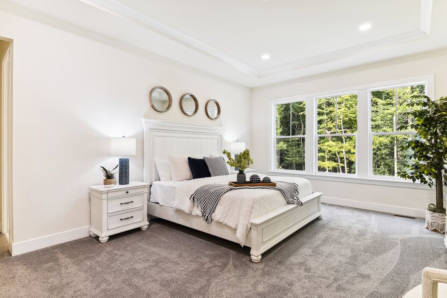 Representative furnished interior of a home built from the Lexington II by Caruso Homes in Rolling Meadows, Mooresville (Image 83).