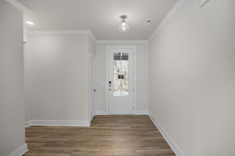 Representative unfurnished interior of a home built from the Allegheny by Mattamy Homes in McAlister Creek, Clayton (Image 13).
