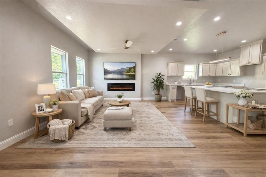 Virtual staging for illustration purposes only.