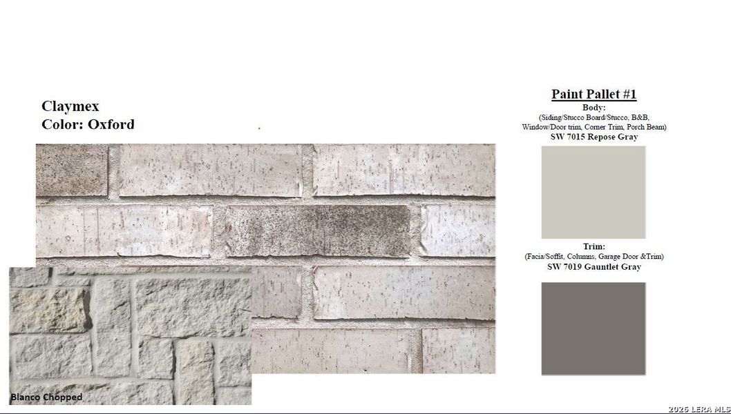 Sample of building materials used in homes in Summerlin, San Antonio (Image 5).