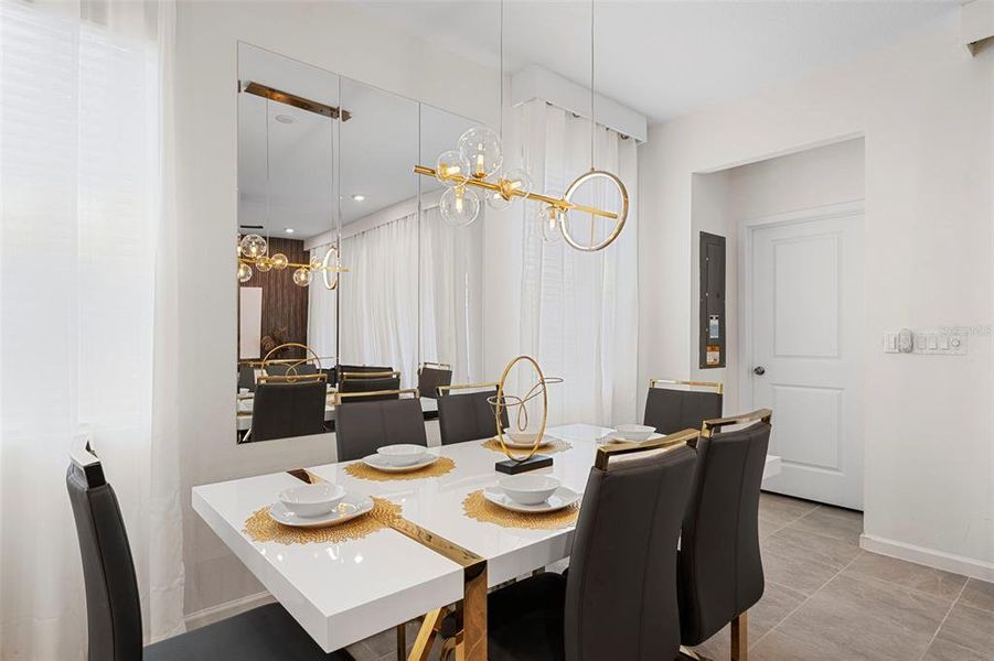 Furnished interior view inside a new home in , Kissimmee (Image 24).