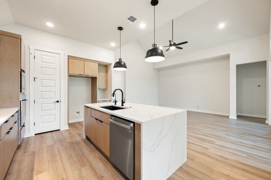 Furnished interior view inside a new home in Wolf Ranch, Georgetown (Image 14).