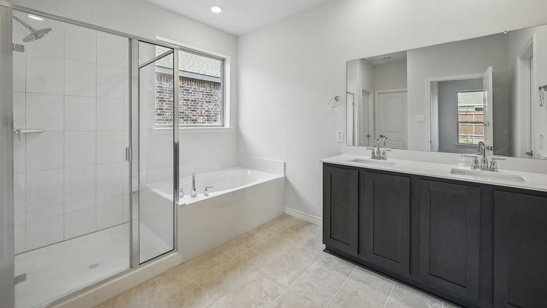 Representative furnished interior of a home built from the Harbour by D.R. Horton in The Woods at Lindsey Place, Anna (Image 5).