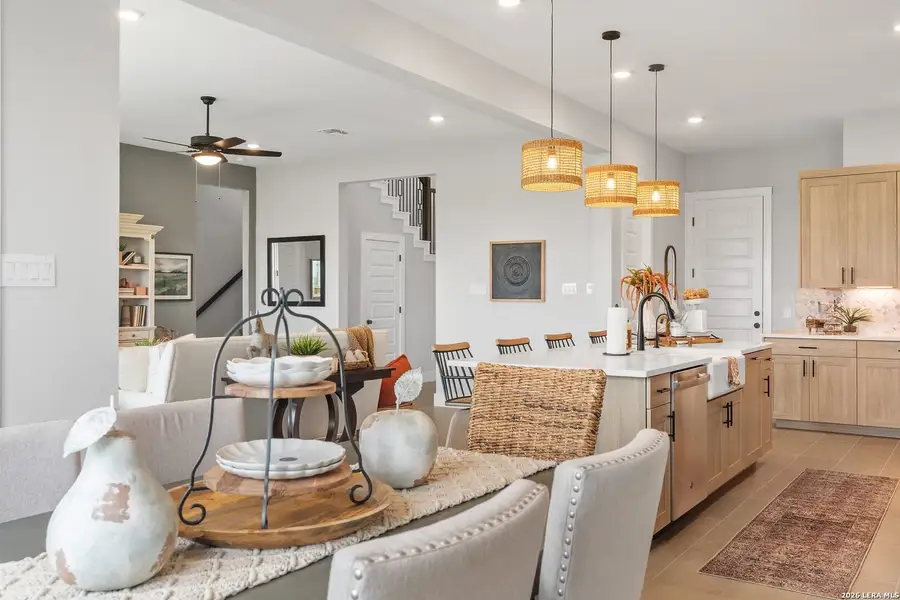 Furnished interior view inside a new home in Village at Three Oaks, Seguin (Image 4).
