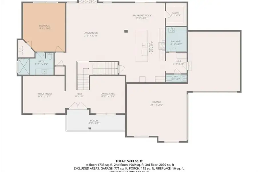 2D floor plan layout of this home in , Flowery Branch, GA (Image 39).