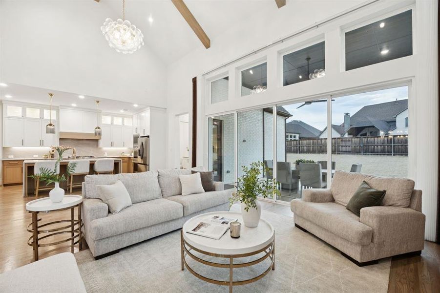 Furnished interior view inside a new home in Edgestone at Legacy, Frisco (Image 30).