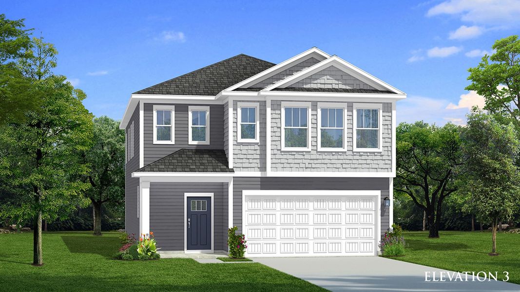 Front exterior of a new home in Spring Branch, Smyrna, TN, highlighting curb appeal (Image 23).