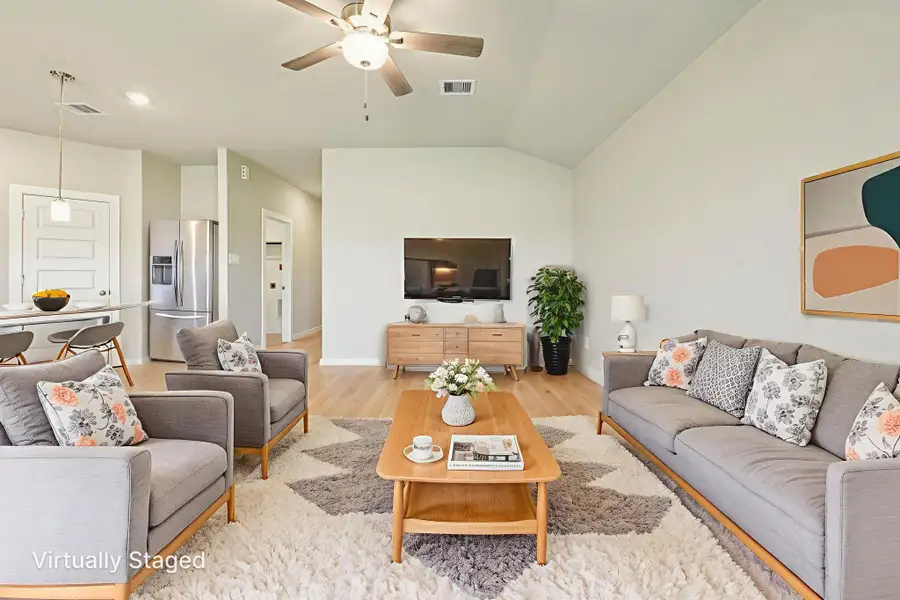 Furnished interior view inside a new home in Pine Lake Cove - Premier Series, Montgomery (Image 3). Furnished interior view inside a new home in Pine Lake Cove - Premier Series, Montgomery (Image 3).