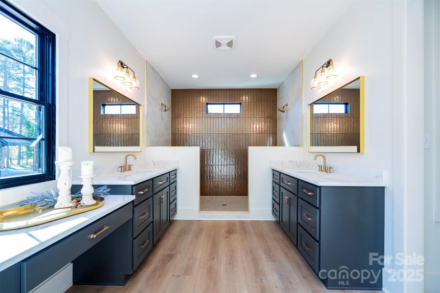 Large Primary bath, with shower for two Large Primary bath, with shower for two