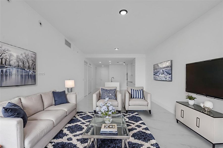 Furnished interior view inside a new home in Aria Reserve, Miami (Image 15). Furnished interior view inside a new home in Aria Reserve, Miami (Image 15).