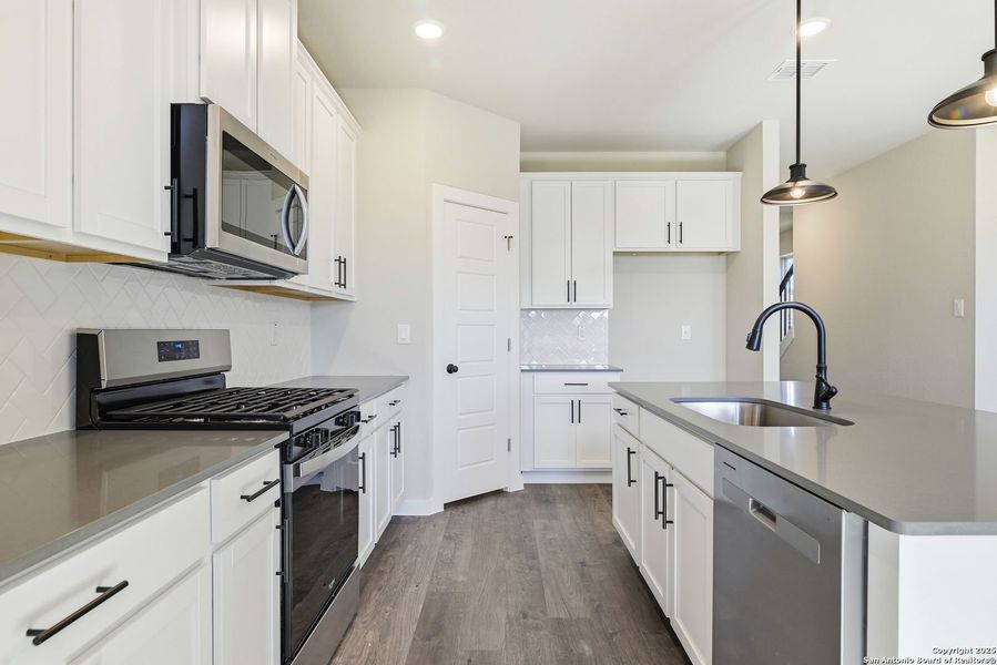 Furnished interior view inside a new home in Morgan Meadows, San Antonio (Image 14). Furnished interior view inside a new home in Morgan Meadows, San Antonio (Image 14).