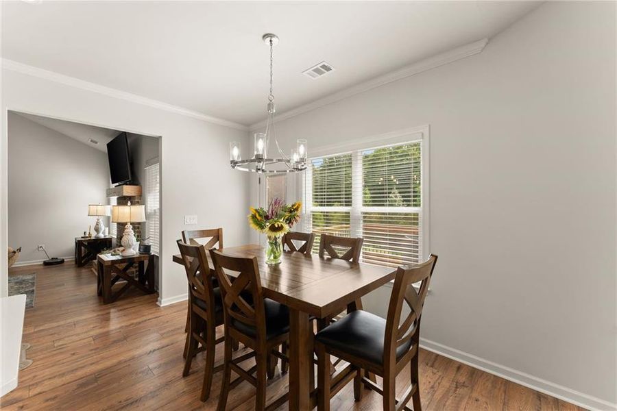 Furnished interior view inside a new home in , Dawsonville (Image 18).