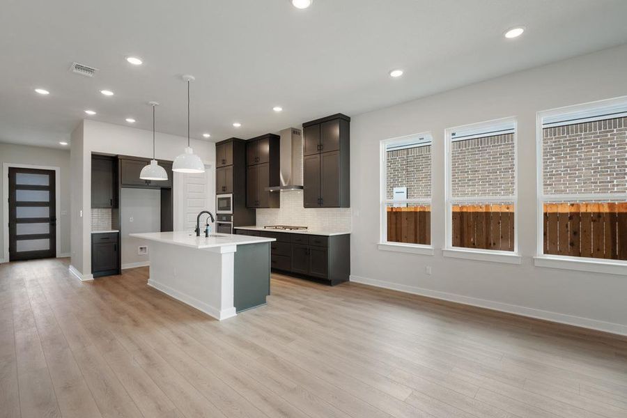 Furnished interior view inside a new home in Arbor Collection at Heritage, Dripping Springs (Image 11). Furnished interior view inside a new home in Arbor Collection at Heritage, Dripping Springs (Image 11).