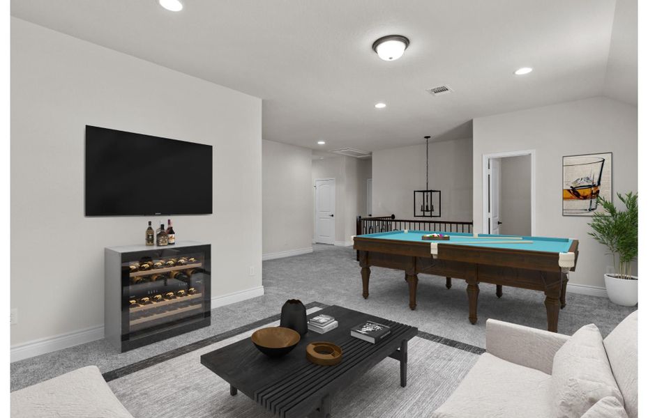 Representative furnished interior of a home built from the Caldwell by Pulte Homes in Bison Ridge, San Antonio (Image 14).