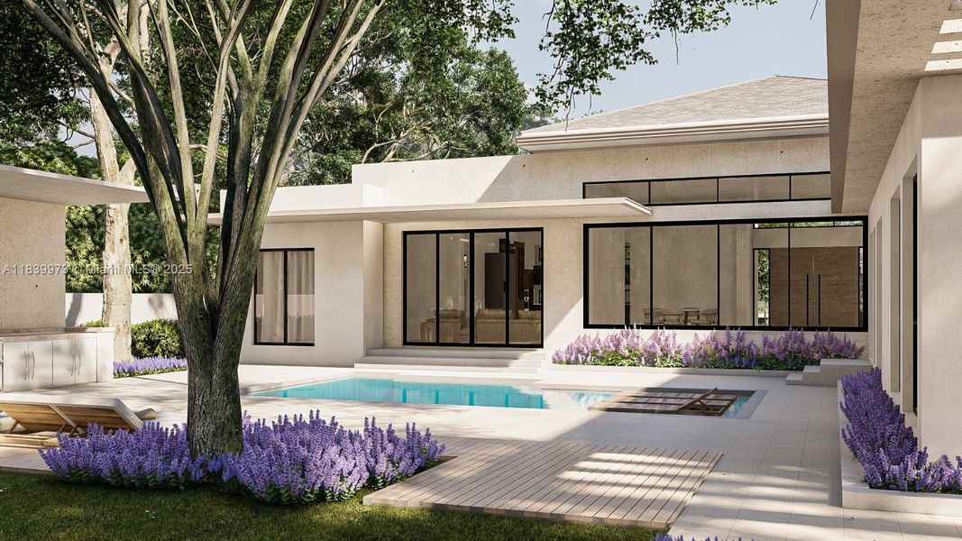 Exterior details and patio area of a home in , Pinecrest (Image 5).