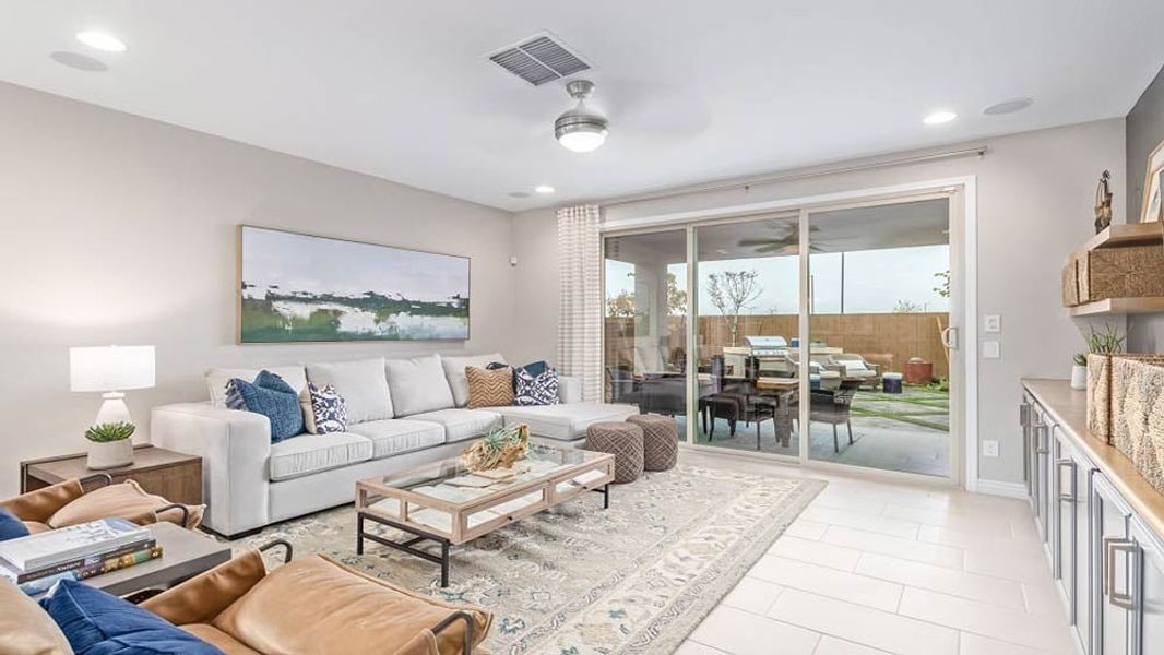 Representative furnished interior of a home built from the Sapphire by Taylor Morrison in Paradisi, Surprise (Image 7).