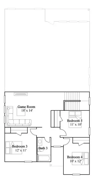 2D floor plan layout of this home in Binford Creek, Waller, TX (Image 3).