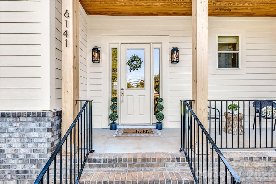 Front porch Main home