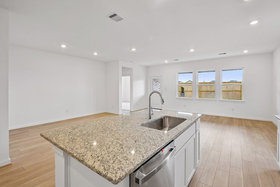 Furnished interior view inside a new home in Raburn Reserve 50s, Tomball (Image 9).