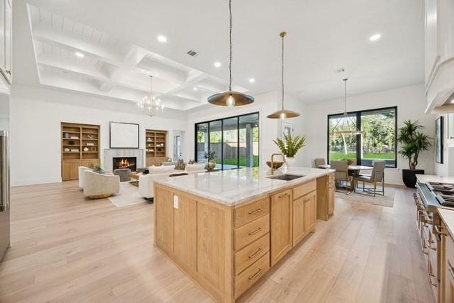 Furnished interior view inside a new home in , Keller (Image 30).