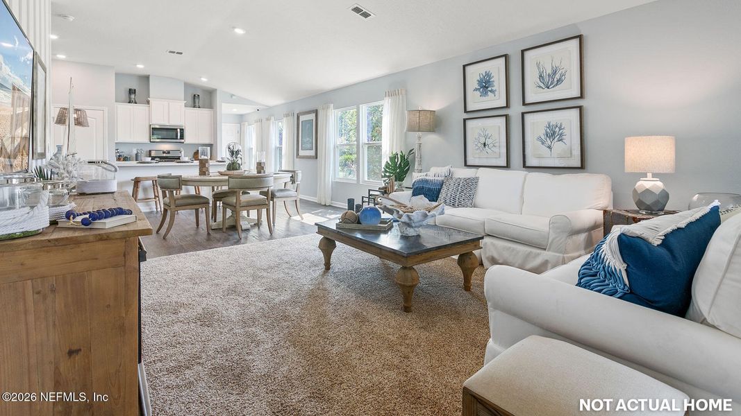 Furnished interior view inside a new home in Grand Reserve, Bunnell (Image 9). Furnished interior view inside a new home in Grand Reserve, Bunnell (Image 9).