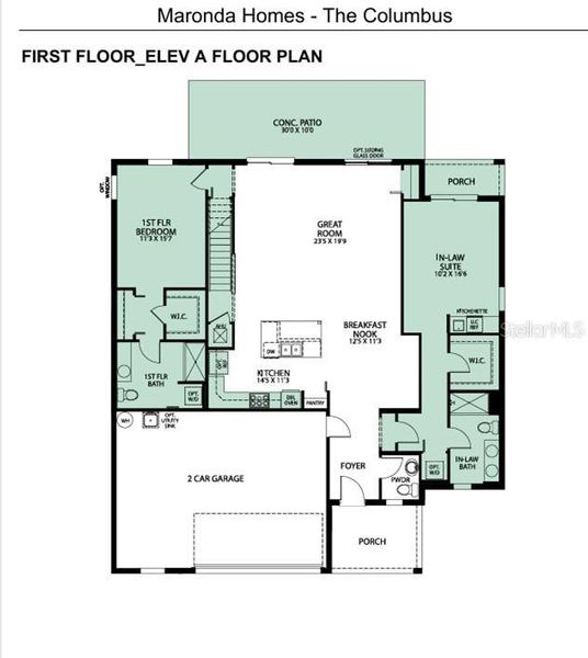 2D floor plan layout of this home in , Mascotte, FL (Image 5).