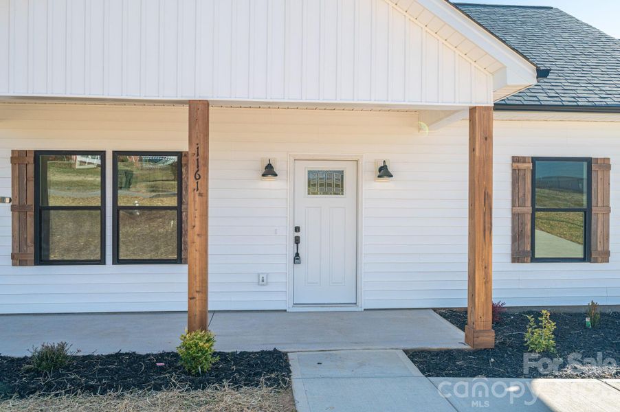 Exterior details and patio area of a home in , Hickory (Image 3).