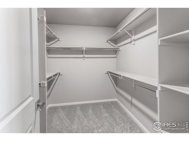 EXAMPLE PHOTO: MASTER BEDROOM WALK IN CLOSET